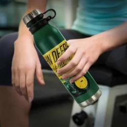 John Deere 25.5 Ounce Stainless Steel Thermal Bottle in Green with Cap and Carry Loop -WATER BOTTLES Sales unnamed file 5360