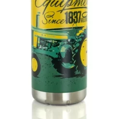 John Deere 25.5 Ounce Stainless Steel Thermal Bottle in Green with Cap and Carry Loop -WATER BOTTLES Sales unnamed file 5363