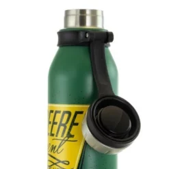 John Deere 25.5 Ounce Stainless Steel Thermal Bottle in Green with Cap and Carry Loop -WATER BOTTLES Sales unnamed file 5364