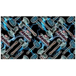 Marvel: Thor: Love and Thunder Stormbreaker and Mjolnir Electric Pattern Stainless Steel Water Bottle