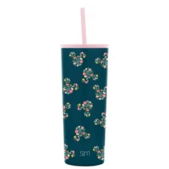 Simple Modern 24oz Stainless Steel Tumbler with Straw and Flip Lid Floral Riptide -WATER BOTTLES Sales unnamed file 540