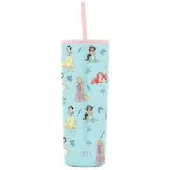Simple Modern 24oz Stainless Steel Tumbler with Straw and Flip Lid Floral Riptide -WATER BOTTLES Sales unnamed file 542