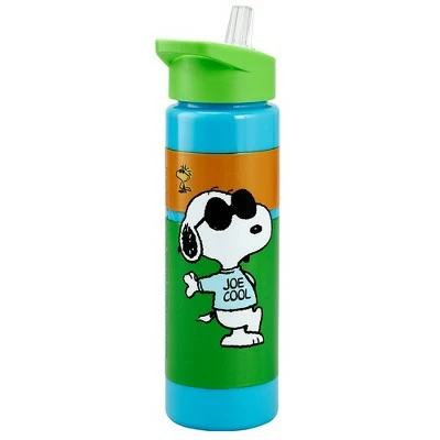 Peanuts Snoopy Water Bottle 24 ounce with straw 3 Peanuts Snoopy Water Bottle 24 ounce with straw