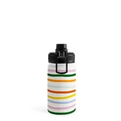 Lane And Lucia Retro Rainbow Stripe Water Bottle - Society6 -WATER BOTTLES Sales unnamed file 5535