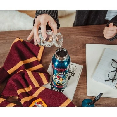Silver Buffalo Harry Potter Hogwarts Houses Stainless Steel Water Bottle | Holds 27 Ounces 5 Silver Buffalo Harry Potter Hogwarts Houses Stainless Steel Water Bottle | Holds 27 Ounces - Image 3