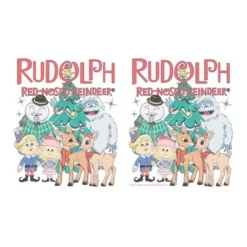 Rudolph the Red-Nosed Reindeer Group Picture Stainless Steel Water Bottle