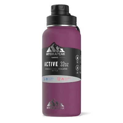 HydraPeak 32oz Wide Mouth Stainless Steel Water Bottle 3 HydraPeak 32oz Wide Mouth Stainless Steel Water Bottle