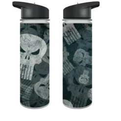 Marvel Universe The Punisher Skull 24oz Plastic Water Bottle