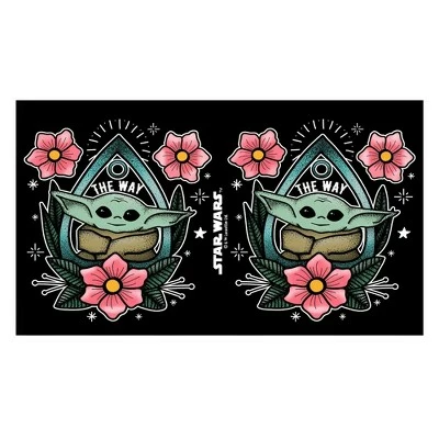 Star Wars The Mandalorian The Child Flower Tattoo Stainless Steel Water Bottle 3 Star Wars The Mandalorian The Child Flower Tattoo Stainless Steel Water Bottle