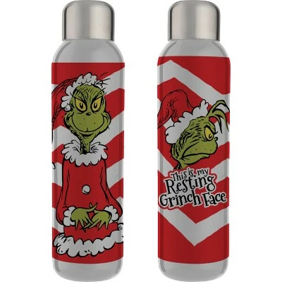 Dr. Seuss The Grinch Character Red Stripe 22 Oz. Stainless Steel Water Bottle 3 Dr. Seuss The Grinch Character Red Stripe 22 Oz. Stainless Steel Water Bottle