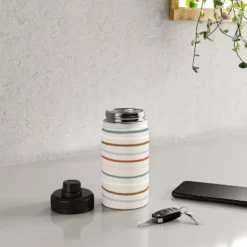 Madeline Kate Martinez Signature Stripe Water Bottle - Society6 -WATER BOTTLES Sales unnamed file 5651