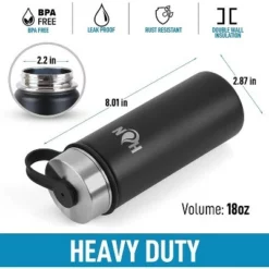 Hydration Nation Thermo Stainless Steel Vacuum Insulated Water Bottle