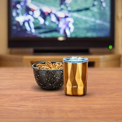 Zak Designs 13oz Fractal Double Wall Stainless Steel DOF Tumbler Rose Gold 5 Zak Designs 13oz Fractal Double Wall Stainless Steel DOF Tumbler Rose Gold - Image 3