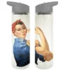 Smithsonian Rosie The Riveter UV Print 24 Oz. Spill Proof Plastic Water Bottle -WATER BOTTLES Sales unnamed file 5691