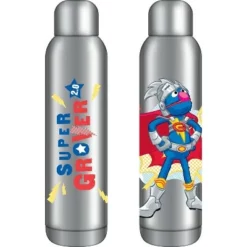 Sesame Street Super Grover Character 22 Oz. Stainless Steel Water Bottle