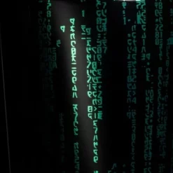 Corkcicle 20 Ounce The Matrix Binary Code Sport Canteen Stainless Steel Triple Insulated Water Bottle w/ Straw Cap, Clip & Folding Metal Handle, Black -WATER BOTTLES Sales unnamed file 5742