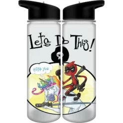 Marvel Comic Deadpool Character 24 Oz. Plastic Water Bottle