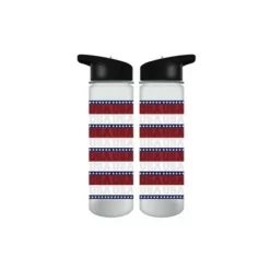 USA Americana Stars And Stripes 24 Oz Plastic Water Bottle