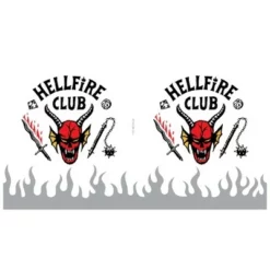 Stranger Things Hellfire Sword Logo Stainless Steel Water Bottle