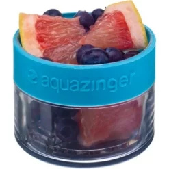 Zing Anything Aqua Zinger 18/8 Stainless Steel Blue Fruit Fusion Water Bottle, 20 Ounce