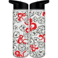 Dungeons & Dragons Game Symbols All Over Print 24 Oz. Plastic Water Bottle
