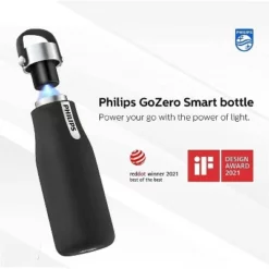 Philips Water 12oz GoZero UV Self-Cleaning Smart Bottle Black -WATER BOTTLES Sales unnamed file 5939