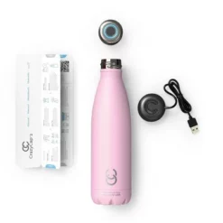 CrazyCap 17oz UV Sanitizing Water Bottle White