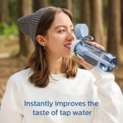 Philips Water 22oz GoZero Everyday Tritan Plastic Bottle with Filter Gray -WATER BOTTLES Sales unnamed file 5966