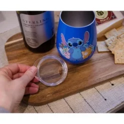 Silver Buffalo Disney Lilo & Stitch 10oz Stainless Steel Tumbler w/ Lid -WATER BOTTLES Sales unnamed file 6049