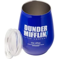 Silver Buffalo The Office Dunder Mifflin 10 Ounce Double Wall Stainless Steel Tumbler w/ Lid -WATER BOTTLES Sales unnamed file 6076