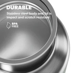 Dometic THRM66 Thermo 22 Ounce Stainless Steel Ergonomic Vacuum Sealed Bottle with Double Wall Insulation, Fits All Standard Cup Holders, Moss -WATER BOTTLES Sales unnamed file 647