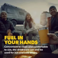 Dometic TMBR60 Thermo 20 Ounce Stainless Steel Insulated Vacuum Sealed Drink Tumbler Bottle with Double Wall Insulation, Glow