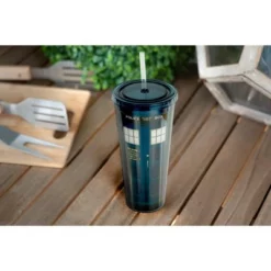Seven20 Doctor Who TARDIS 20oz Tumbler Travel Cup w/ Lid and Straw -WATER BOTTLES Sales unnamed file 692