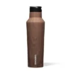 Corkcicle Luxe 20 Ounce Sport Canteen Triple Insulated Stainless Steel Water Bottle with Straw Cap and Folding Metal Handle, Walnut Wood -WATER BOTTLES Sales unnamed file 7