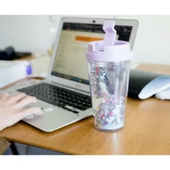 Silver Buffalo Disney Princesses Double-Walled Plastic Tumbler With Lid | Holds 16 Ounces -WATER BOTTLES Sales unnamed file 700