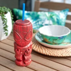 Beeline Creative Geeki Tikis Marvel Spider-Man Tumbler | Tiki Style Cup | Holds 21 Ounces -WATER BOTTLES Sales unnamed file 709