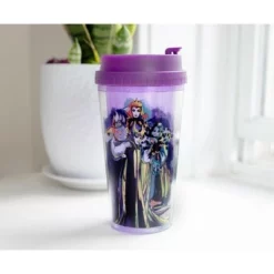 Silver Buffalo Disney Villains "Bad Vibes Only" Double-Walled Plastic Tumbler | Holds 16 Ounces -WATER BOTTLES Sales unnamed file 722