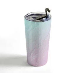 Society6 Gale Switzer Seashore Violet Mist 20 oz Stainless Steel Travel Mug - Deny Designs -WATER BOTTLES Sales unnamed file 748
