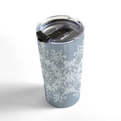 Society6 Lisa Argyropoulos Snowfrost Travel Mug 20 oz Stainless Steel Travel Mug - Deny Designs