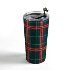 Society6 Emanuela Carratoni Tartan Theme Travel Mug 20 oz Stainless Steel Travel Mug - Deny Designs -WATER BOTTLES Sales unnamed file 797