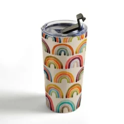 Society6 Cat Coquillette Rainbow Watercolor Retro Palette 20 oz Stainless Steel Travel Mug - Deny Designs 7 Society6 Cat Coquillette Rainbow Watercolor Retro Palette 20 oz Stainless Steel Travel Mug - Deny Designs -WATER BOTTLES Sales unnamed file 811