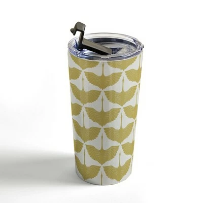 Society6 Caroline Okun Oro Domino 20 oz Stainless Steel Travel Mug - Deny Designs 4 Society6 Caroline Okun Oro Domino 20 oz Stainless Steel Travel Mug - Deny Designs - Image 2