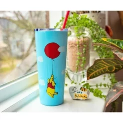 Silver Buffalo Winnie the Pooh Balloon Stainless Steel Tumbler With Straw | Holds 22 Ounces 11 Silver Buffalo Winnie the Pooh Balloon Stainless Steel Tumbler With Straw | Holds 22 Ounces -WATER BOTTLES Sales unnamed file 846