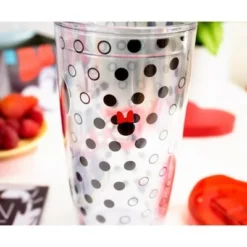 Mickey Mouse & Friends Silver Buffalo Disney Minnie Mouse Travel Tumbler with Slide Close Lid | Holds 20 Ounces -WATER BOTTLES Sales unnamed file 869