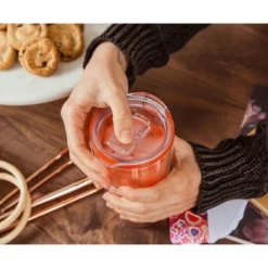 Silver Buffalo Sanrio Hello Kitty Pumpkin Spice Travel Tumbler w/ Slide Close Lid | 20 Ounces -WATER BOTTLES Sales unnamed file 880