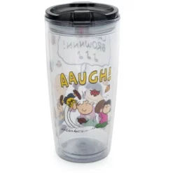 Silver Buffalo Peanuts Charlie Brown Travel Tumbler with Slide Close Lid | Holds 20 Ounces