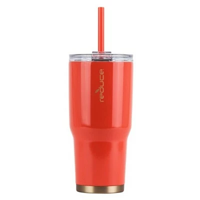 Reduce 34oz Cold1 Insulated Stainless Steel Straw Tumbler Cayenne 8 Reduce 34oz Cold1 Insulated Stainless Steel Straw Tumbler Cayenne - Image 6