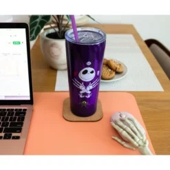 The Nightmare Before Christmas Silver Buffalo Nightmare Before Christmas Jack Hands 22oz Stainless Steel Tumbler w/ Straw -WATER BOTTLES Sales unnamed file 929