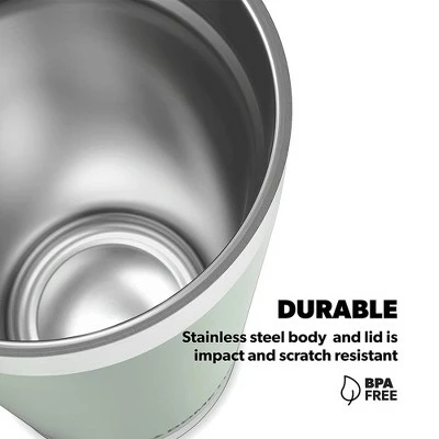 Dometic TMBR32 Thermo 11 Ounce Stainless Steel Non Skid Dishwasher Safe Vacuum Sealed Compact Tumbler Cup with Double Wall Insulation, Moss 4 Dometic TMBR32 Thermo 11 Ounce Stainless Steel Non Skid Dishwasher Safe Vacuum Sealed Compact Tumbler Cup with Double Wall Insulation, Moss - Image 2