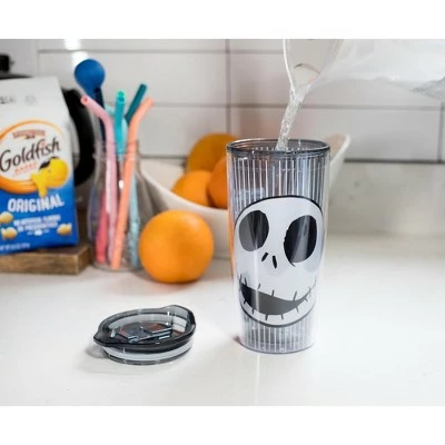 The Nightmare Before Christmas Silver Buffalo Nightmare Before Christmas Jack Face 20oz Double Wall Travel Tumbler 5 The Nightmare Before Christmas Silver Buffalo Nightmare Before Christmas Jack Face 20oz Double Wall Travel Tumbler - Image 3